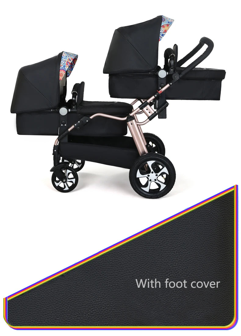 Eggshell, double pram