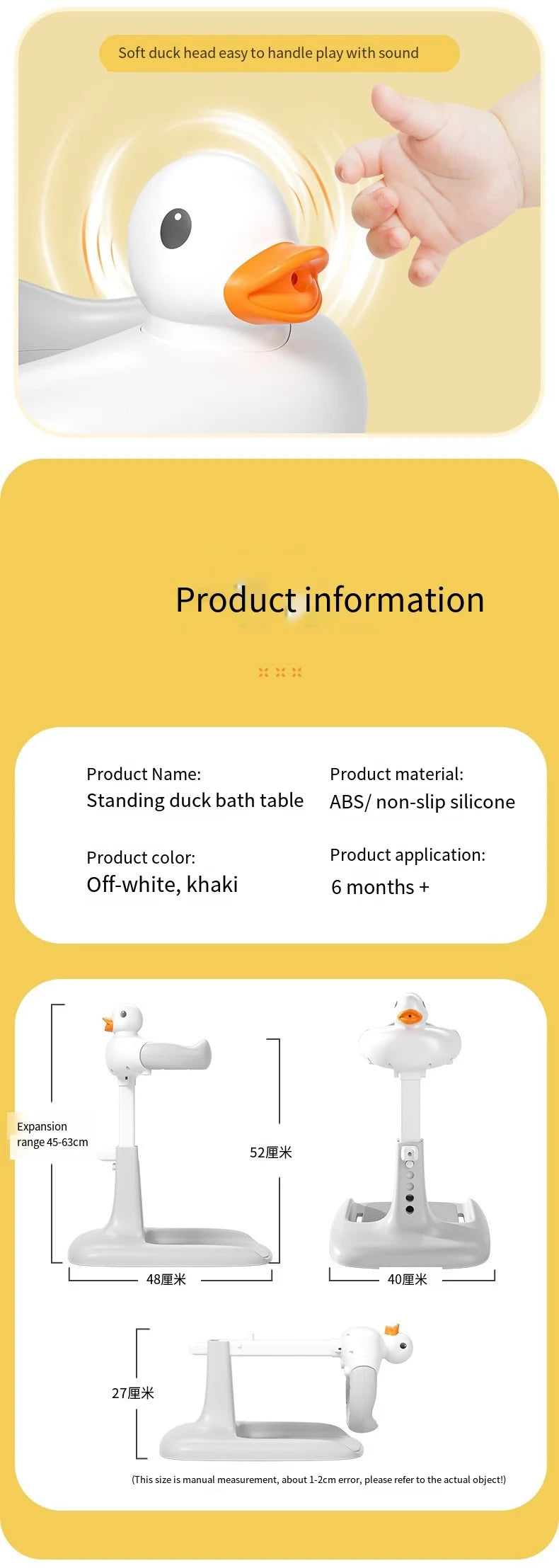 Duck bath table