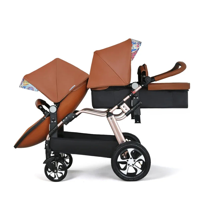 Eggshell, double pram