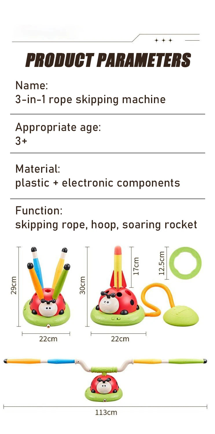 Rope skipping machine