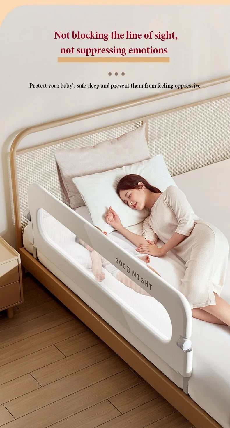 Foldable bed Guardrail
