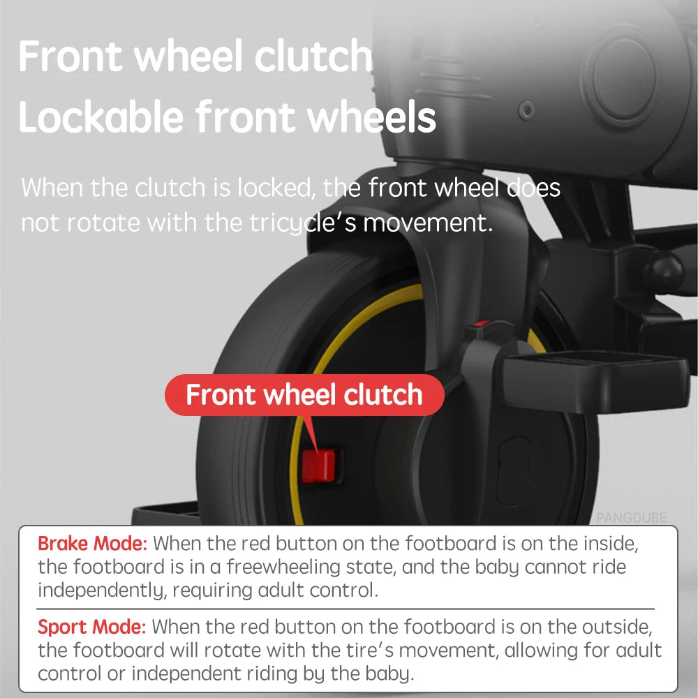 Multifunctional Folding Tricycle