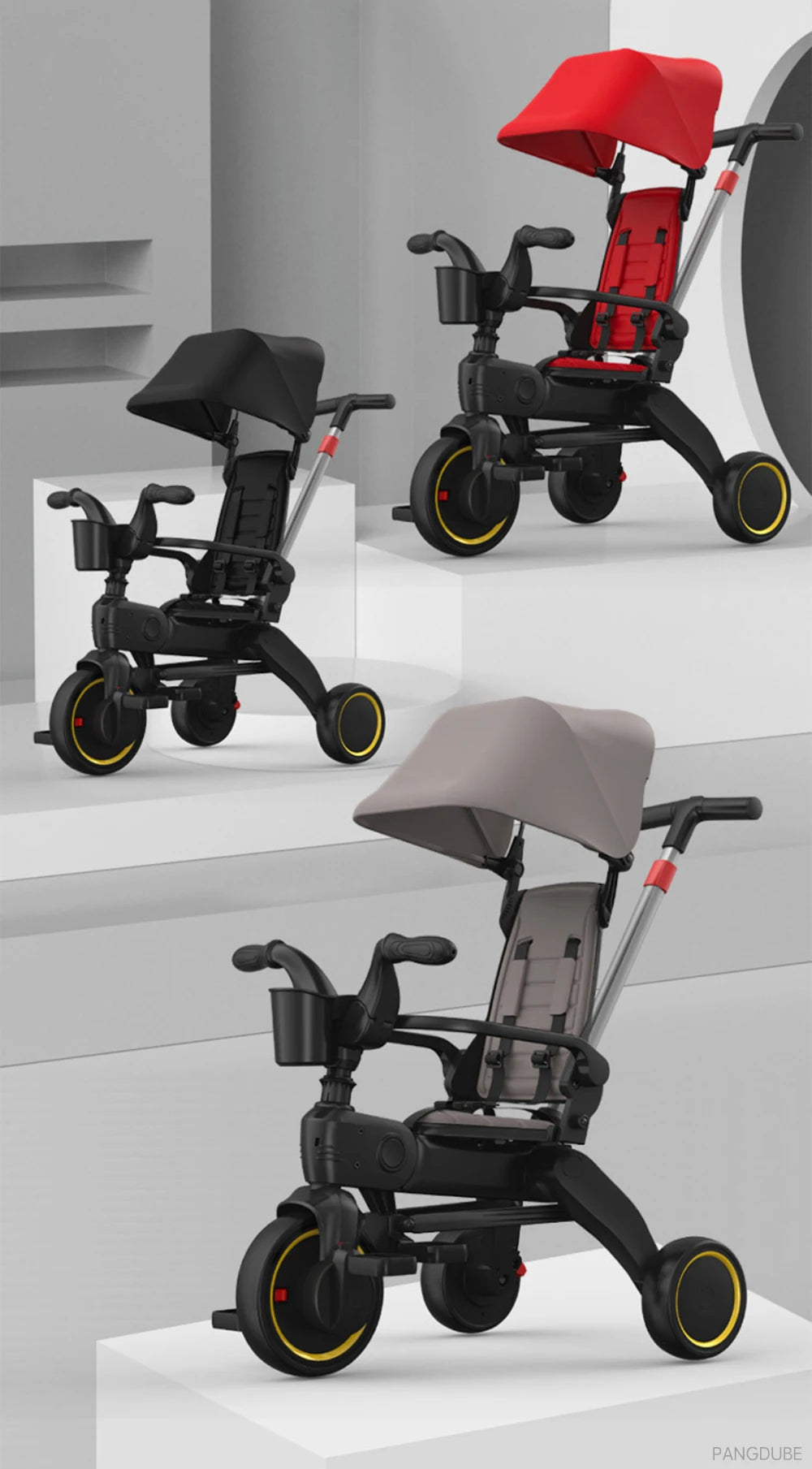 Multifunctional Folding Tricycle