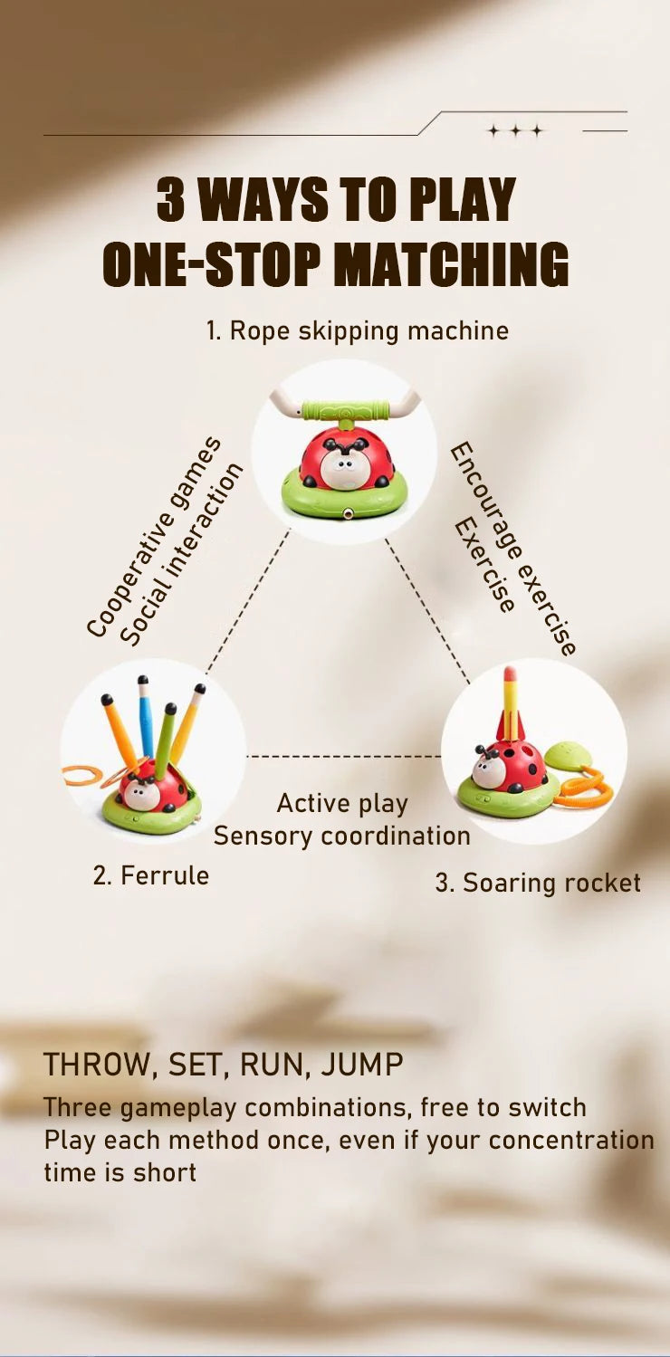 Rope skipping machine