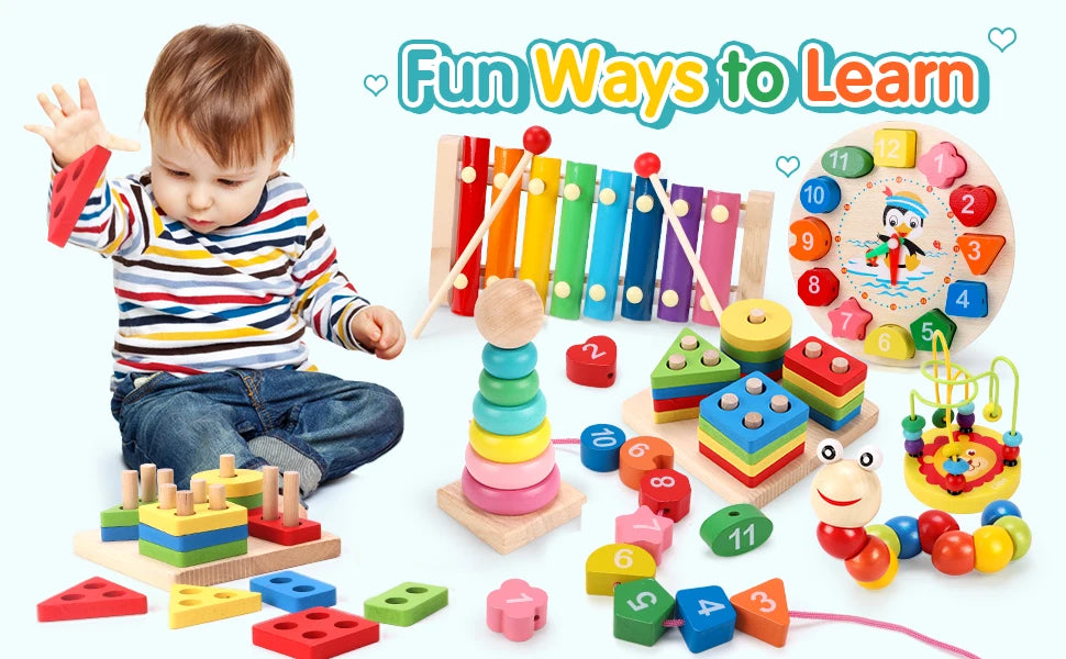Montessori 3D Wooden Puzzles