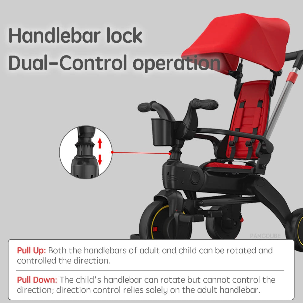 Multifunctional Folding Tricycle