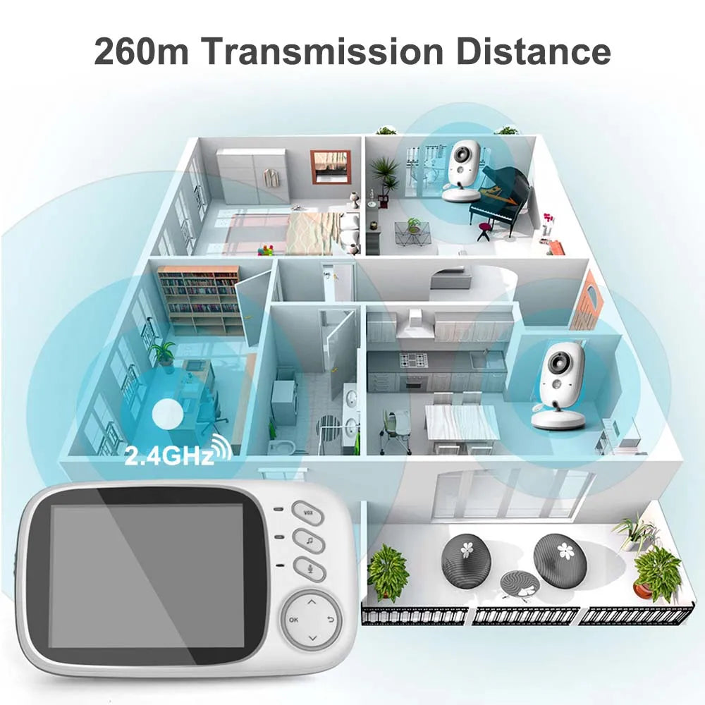 3.5'' Video Baby Monitor