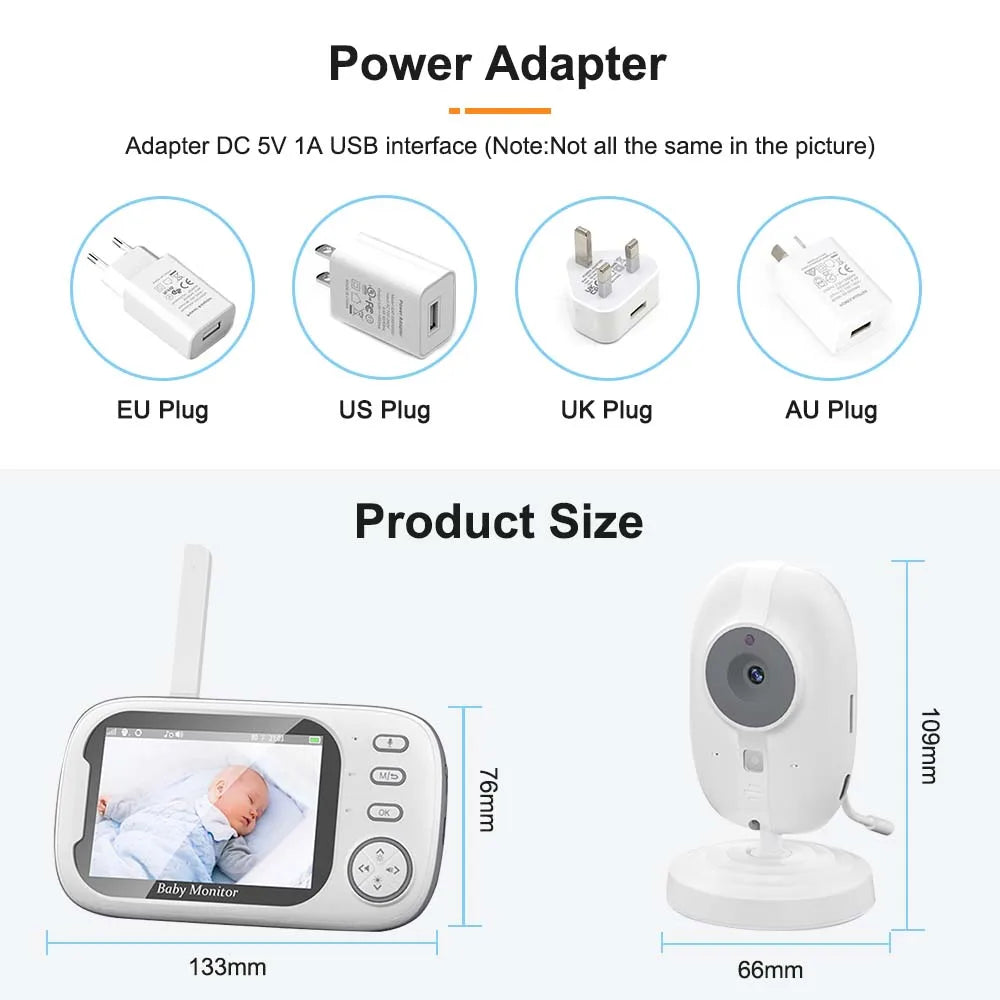 3.5'' Video Baby Monitor