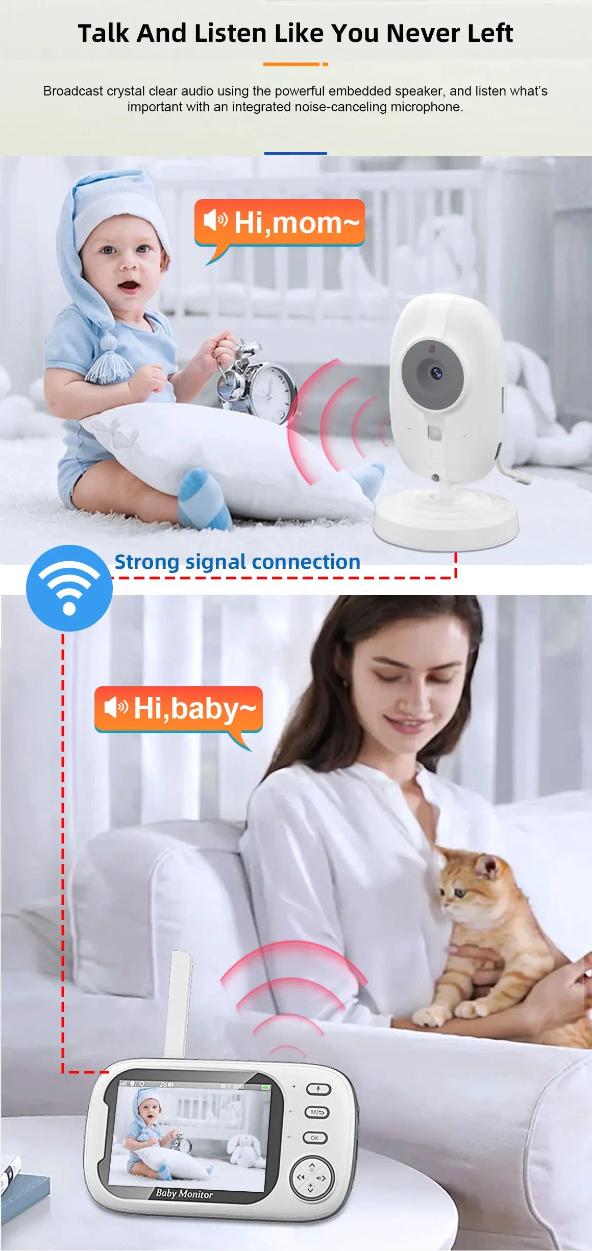 3.5'' Video Baby Monitor