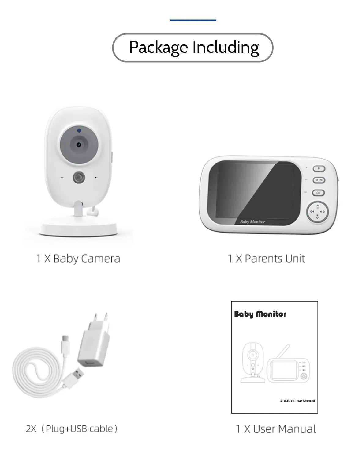 3.5'' Video Baby Monitor