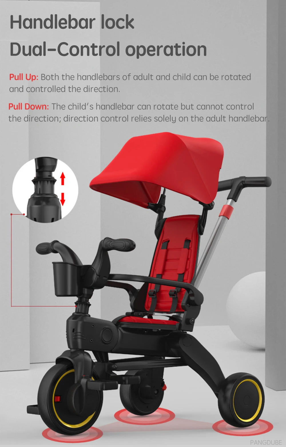 Multifunctional Folding Tricycle