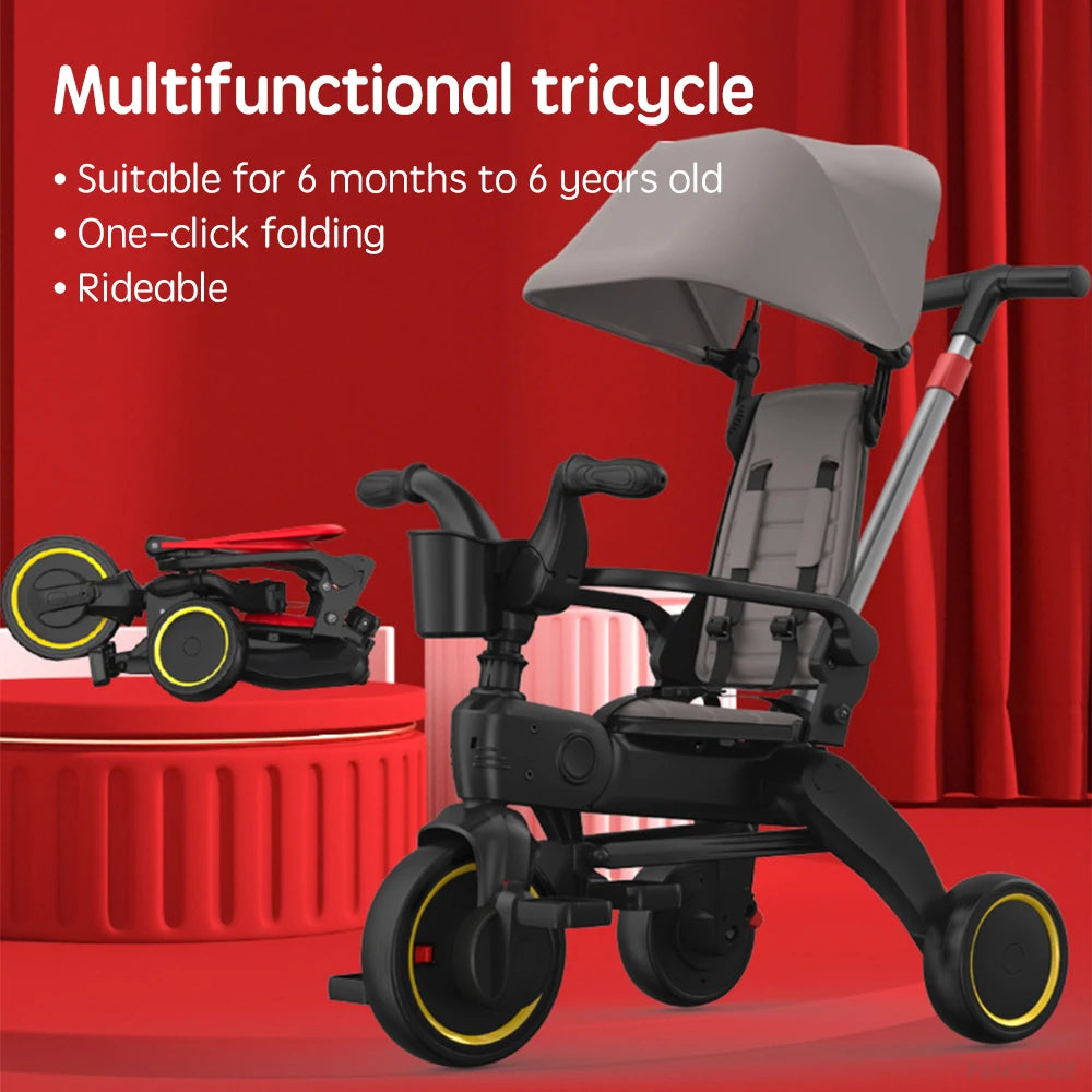 Multifunctional Folding Tricycle