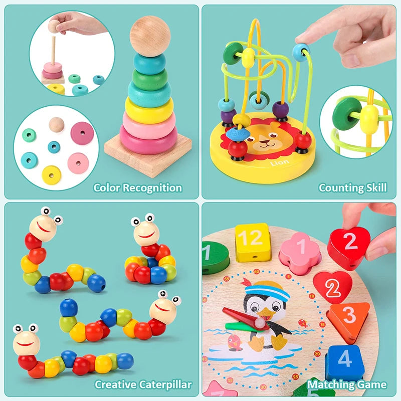 Montessori 3D Wooden Puzzles