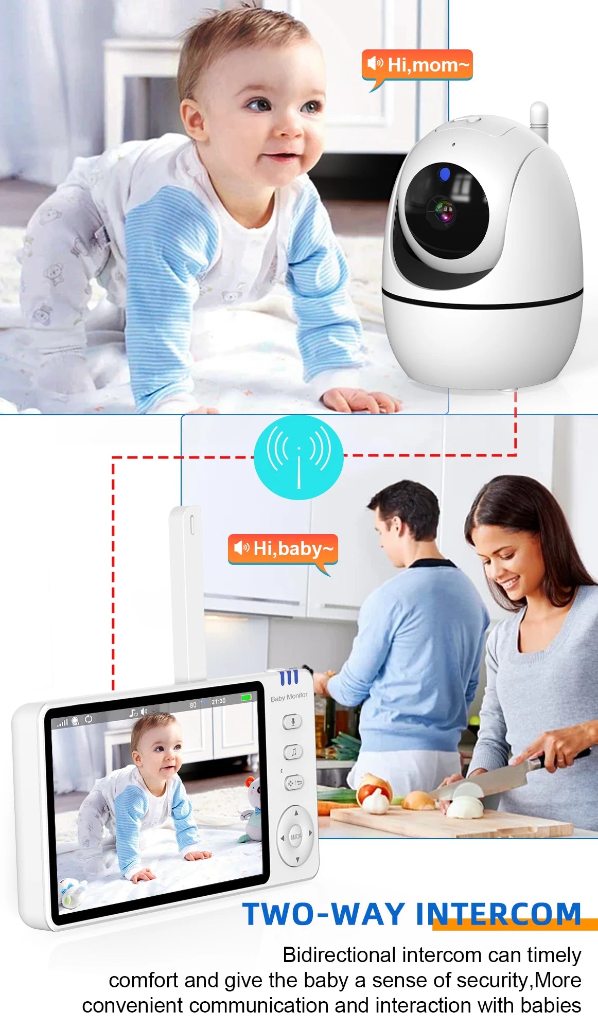 5 Inch Video Baby Monitor
