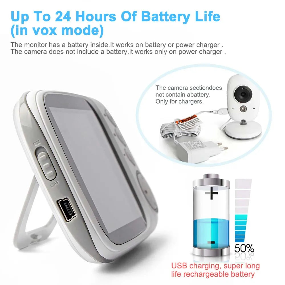 3.5'' Video Baby Monitor