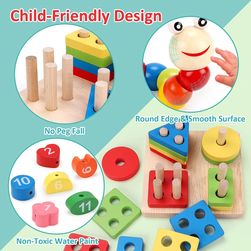Montessori 3D Wooden Puzzles