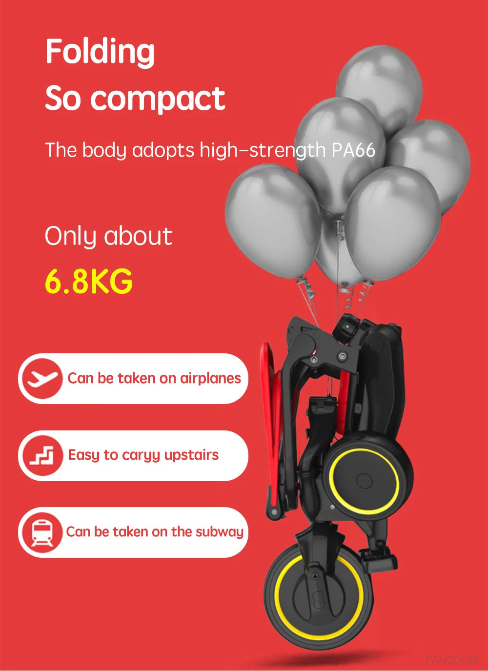 Multifunctional Folding Tricycle