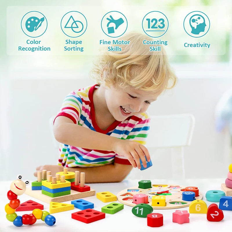 Montessori 3D Wooden Puzzles