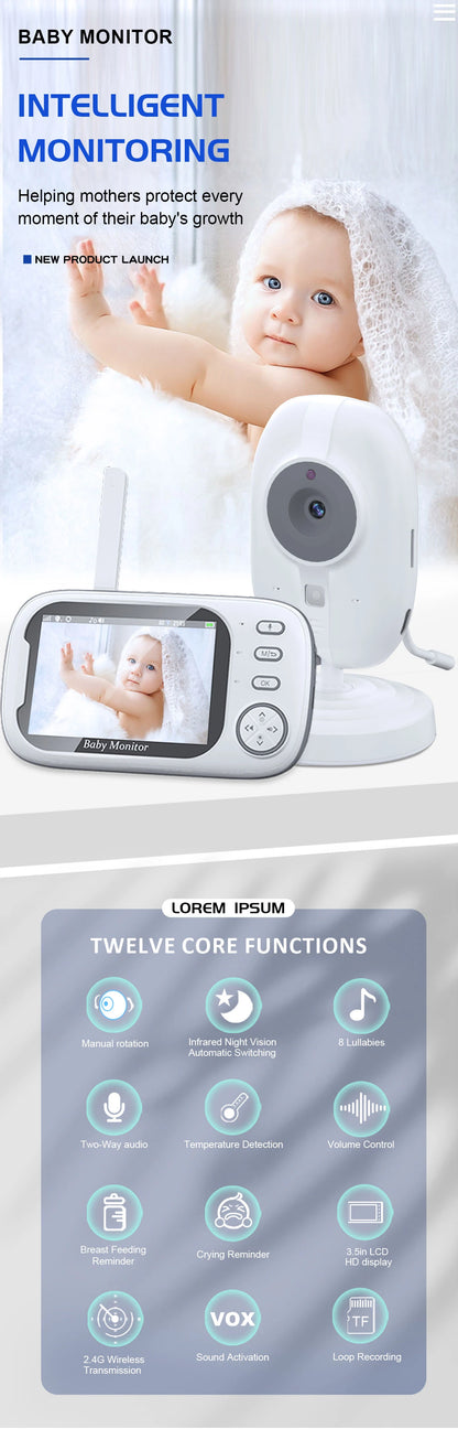 3.5'' Video Baby Monitor