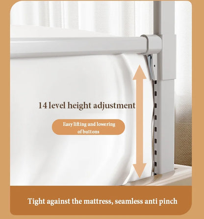 Foldable bed Guardrail