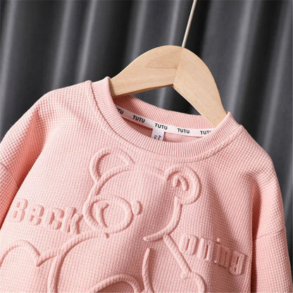 Autumn Girls Sweatshirt Clothes Sets Spring Kids Cotton Pullover+Pants 2Pcs Girls Warm Outfits Children's Clothing Suits 2-8Y LulliFy Kids