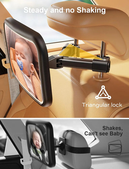 Baby Car Mirror With Night Light