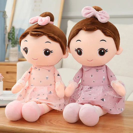 45CM Cute Angel Girl Plush Toy Lovely Stuffed Anime Figure Doll Wear Beautiful Dress Soft Toys For Girls Nice Gifts LulliFy Kids