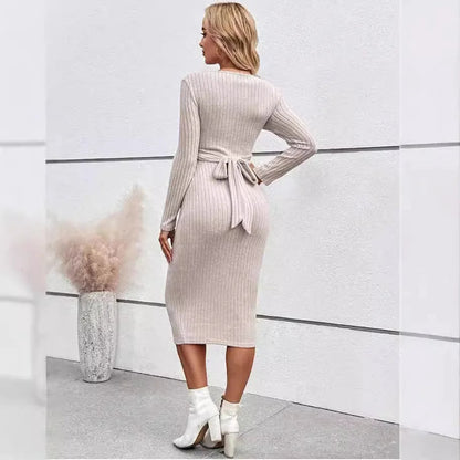 Autumn Winter American Casual Across Ties  A Line Slim Dress Maternity Elegant A Line Hot Clothes for Pregnant Women Pregnancy LulliFy Kids