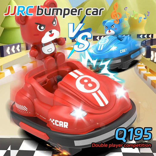 2025 New JJRC Q195 Amusement Park Bumper Car Football two person interactive Kart Bumper Car Kart Battle Boy Girl Toy for Gif LulliFy Kids